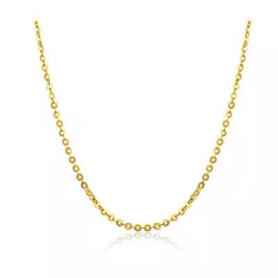 China FASHIONABLE NINE Women's Jewelry Accessories Custom 40-45cm AU375 9K Solid Gold Jewelry Necklace Chain for sale