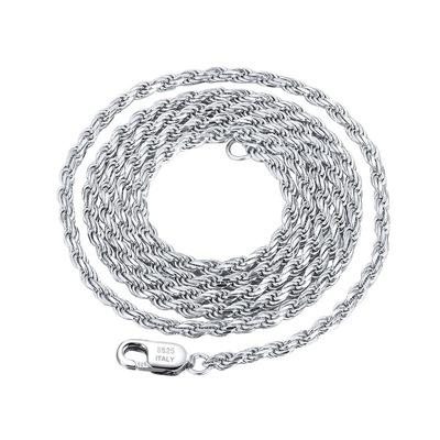 China Wholesale Popular Necklace Sterling Silver Diamond-Cut Rope Chain Hip Hop NINE Neck Chain Hiphop Men's Jewelry 925 for sale