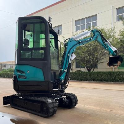 China Hotels GaoHe J.m. Factory Wholesale Price 1.5 Ton 2 Cabin KK17 Ton Mini Excavator CE/EPA China New Mini Excavator for sale