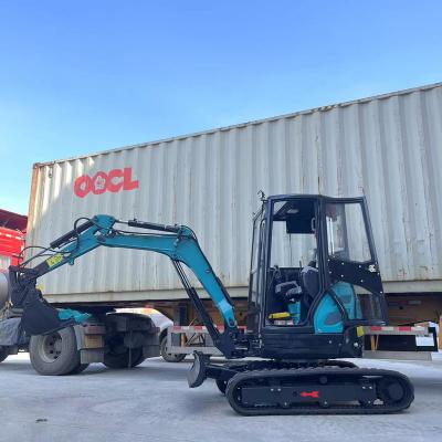 China Hotels GaoHe J.m. Factory Wholesale Price 1.5 Ton 2 Cabin KK30 Ton Mini Excavator CE/EPA China New Mini Excavator for sale