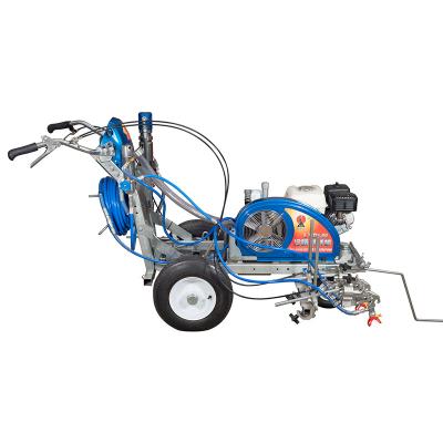 China LXD 9L line Easy-operated hand push pavement cold spray road surface marking machine for cold plastic for sale