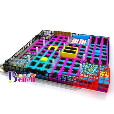 China High Quality Eco - Friendly Indoor Foam Park Cube Kids And Adult Large Square Trampoline for sale