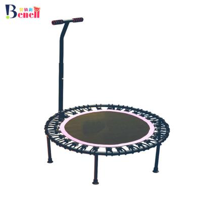 China Eco - Friendly Batut Bungee Fitness Single Trampoline With Handle Bar for sale