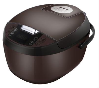 China Hot Selling Household Brown Color 2.8L 2.5L Middle East Kitchen Rice Cooker With Handle for sale