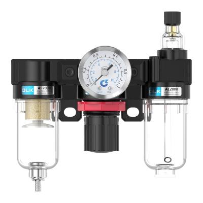 China Hotels OLK AC BC series Triple piece Air source processor Filter Pressure reducing valve Oil mist lubricator Source Treatment Unit for sale