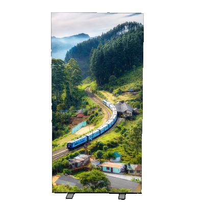 China Toolless And Easy Installation Seg Advertising Design Stretch Tend Frameless Frames Cheap Dye Sublimation Fabric Light Box for sale