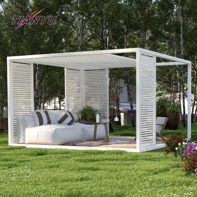 China Best Pergola 4X4 Aluprofile Acciaio Cina Easily Assembled Pop Up S Rion Solarium 5X2 Sliding Patio Enclosure Outdoor Glass Gazebo for sale