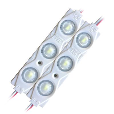 China AlGaInP SMD DC 12V 24V Modules DC 12V 24V Waterproof High Bright Color 1.5W 3 LED Injection LED Module 8218 For Advertising Sign Box for sale