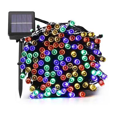 China Solar Power String Light Price 10m 20m 100LED 200LED Light Multicolor Waterproof Solar Powered Christmas LED String Lights for sale