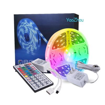 China Fita Led Strip Light RGB Flexible Ribbon Remote Control, Wifi Theme Park 5M 10m 15M LED Strip Light RGB 5050 Led Strip Lights for sale