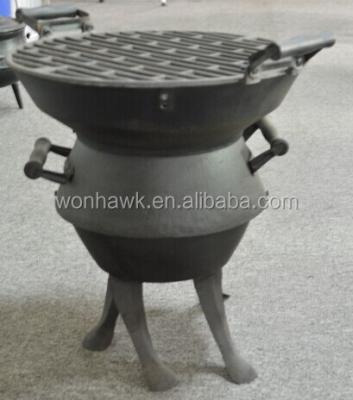 China Easily Assembled Cast Iron BBQ BBQ Grill Pot Belly Barrel Charcoal Grill Garden Fit UK for sale