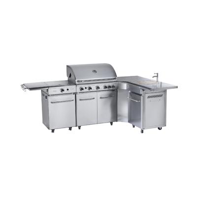 China Easily Assembled CE Approval Barbecue Outdoor Kitchen Stainless Steel With Sink for sale