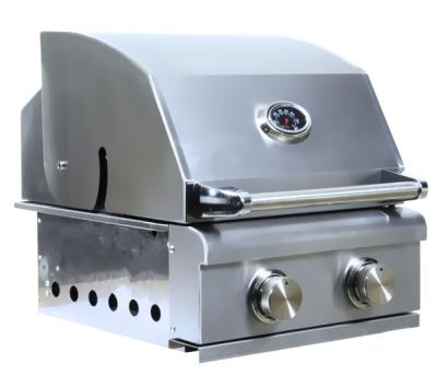 China Easily Assembled Home E Grill 2 Burner Built In Barbecue Grill for sale