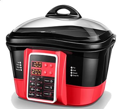 China Indoor Pot Digital 5L Non-stick Coating Multifunction Cooker With CE CB ROHS LFGB for sale