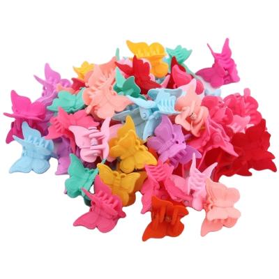 China Stylish Street Style Kids Butterfly Hair Clips Mini Color Butterflies Hair Claw Rubber Hairstyle Making Girls Headwear Gifts Accessories for sale