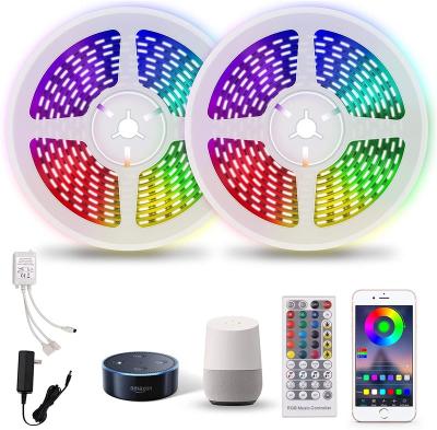 China Tuya Smart LED Strip Lights led rope Strip Lights Blue tooth Alexa Control RGB Flexible Lamp Tape Smart Strip Lights led rope for sale