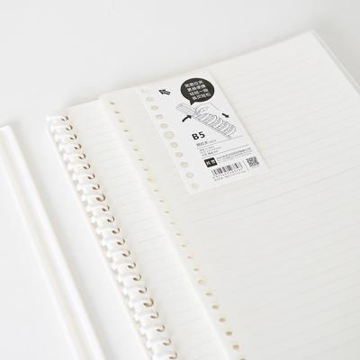 China Factory Wholesale Printed Dull Polish PP Cover Pull Rod Notebook B5 Loose Leaf Notebook Writing Book For School Student 80 Sheets Lined for sale