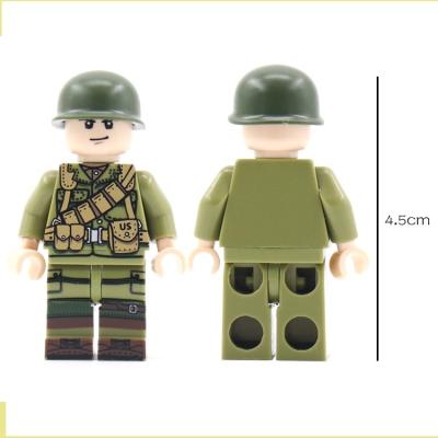 China Building Toy Military Legoinglys Army Building Blocks Ww2 Leader US Soldier Mini Action Figures DIY Assembled Toys for sale