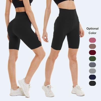 China Breathable High Waist Sports Shorts Biker Custom Biker Shorts Workout Fitness Sports Biker Shorts for sale