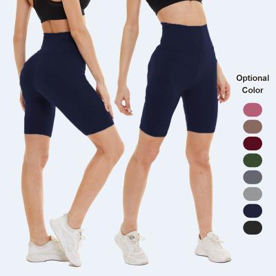 China High Waist Breathable Gear Womens Cycling Shorts Solid Biker Shorts Custom Colored Biker Shorts for sale