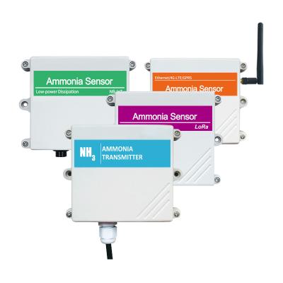 China Industrial Wall Mount Ammonia Detector NH3 Gas Sensor With Ethernet/Lora/4G Output JXBS-3001 for sale