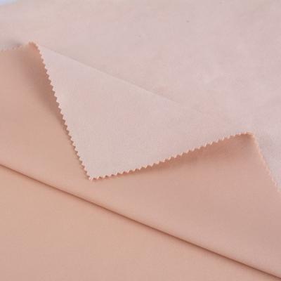 China Anti-static High Quality Polyester Spandex Fabric High Stretch Suede 350gsm Scuba Fabric For Women Suit for sale