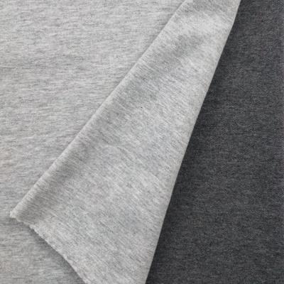 中国 Waterproof spandex cvc weft knit stretch twill terry towel fabric hoodie fabric manufacturer 販売のため