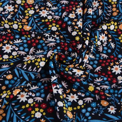 중국 210gsm anti-static flower digital printing polyesterelastic ity apparel knitted fabric ity Korea for fashion dress 판매용