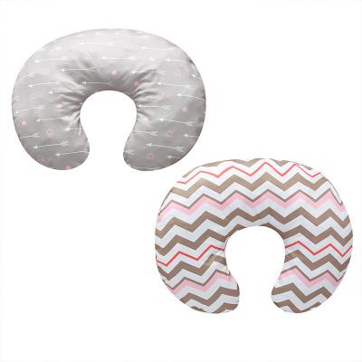 China In-Stock 2 Pcs U-Shape Bolster Pillow Soft 100% Cotton Baby Support Multifunctional Cute Tencel Baby Bolster Hot Selling for sale