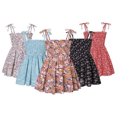 China Lovely Summer Gallus Girls In-Stock Breathable Dresses Baby Party Dresses Bridesmaids Dresses Popular Pleated Skirt for sale