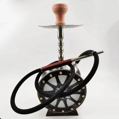 China Handmade New Design Shisha Wheel Stainless Steel Luxury Russian Hookah for sale