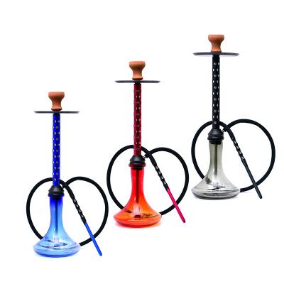 China Large hookah handmade single tube porous medium pole venting hookah 70cm silicone tube shisha for sale