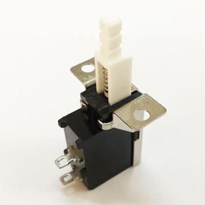 China Home Appliance Towei Switch Factory 3A ~250V 4A ~125V 2 Position Start Stop Interlocking Single Push Button Mini Switch for Table Lamp for sale