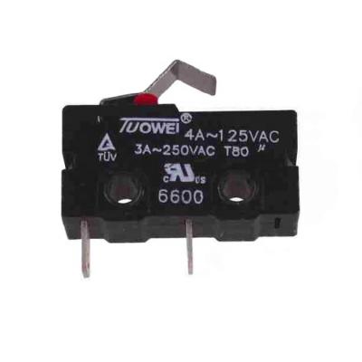 China ON-NC Tuowei/Towei Max.6A~250VAC Micro Limit Push Micro Switches For Blender Grinder With Long Lever for sale