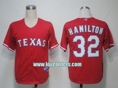 China MLB Jerseys Texas Rangers 32 Hamilton Cool Base for sale