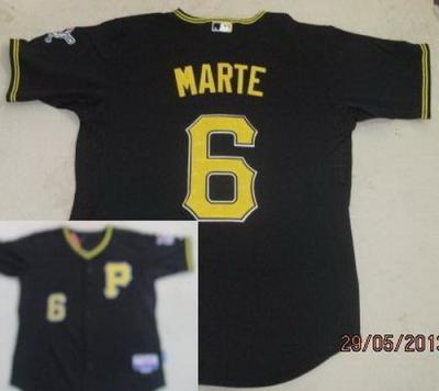 China Pittsburgh Pirates 6 Starling Marte Black Cool Base MLB Jerseys for sale