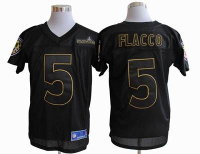 China Men's Pro Line Baltimore Ravens 5# Joe Flacco Super Bowl XLVII Champions Jersey for sale