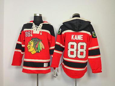 China NHL Chicago Blackhawks 88 Patrick Kane Red Hoodies Jersey Old Time Hockey for sale