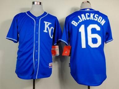 China cheap wholesale mlb Royals 16# B.jackson blue jersey for sale