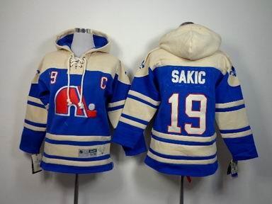 China cheap wholesale NHL Quebec Nordiques 19 Sakic Hoodies Jersey for sale