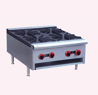 China High Efficiency Commercial Kitchen Equipment Stainless Steel 4 Burner Gas Cook Stove For Sale for sale