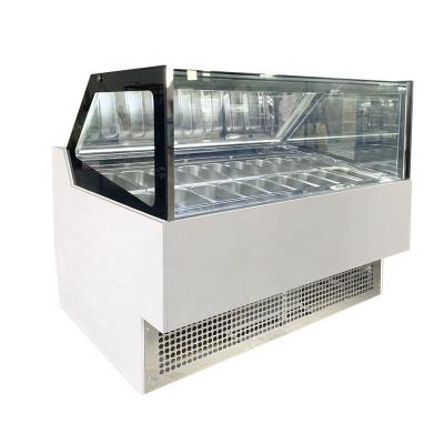 China Single-temperature commercial ice cream display freezer 18 trays gelato display freezer for sale for sale