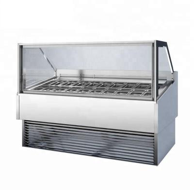 China High Quality Commercial 20 Trays Gelato Ice Cream Freezer Single-temperature Popsicle Display Freezer For Sale for sale