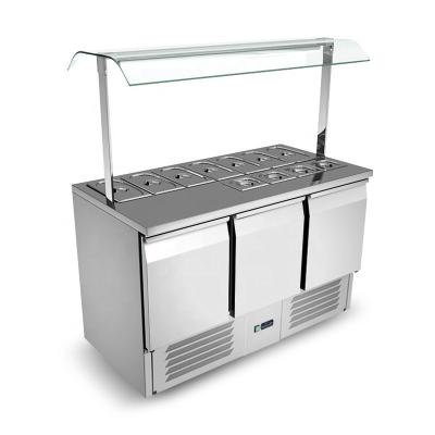 China New Commercial Single-temperature restaurant counter salad bar refrigerator for sale for sale