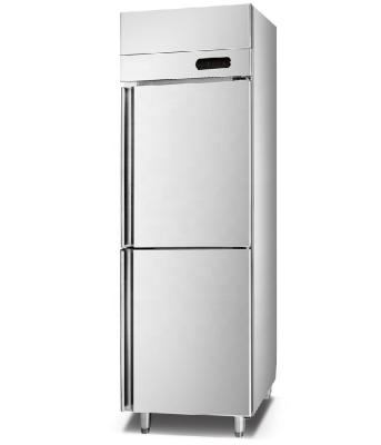 China Single-temperature stainless steel fridge upright 500L 2 door refrigerator for sale for sale