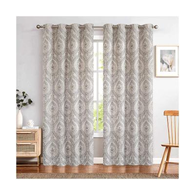 China Embroidery Sale Thermal Light Gray Curtain In Hot Sale Good Quality Popular Product for sale