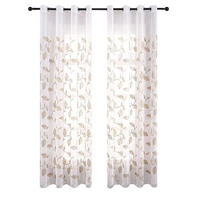 China Embroidery Durable Using White Curtain In Product Widely Popular Living Room Fashion for sale