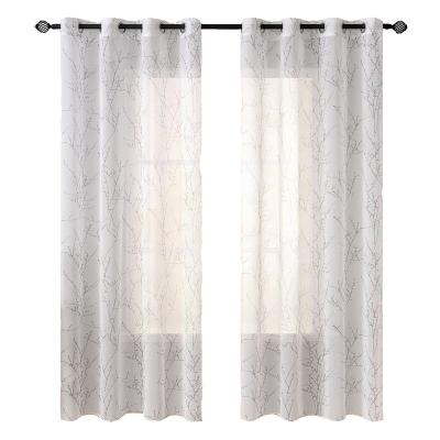 China Embroidery price ivory insulated curtain in suitable sale good quality popular product for sale