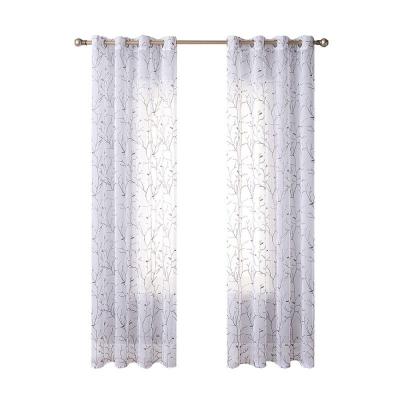 China Product wholesale high quality popular embroidery sale white curtain for sale