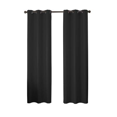 China Hot Selling Embroidery Good Quality Popular Product Design Black New Curtain for sale